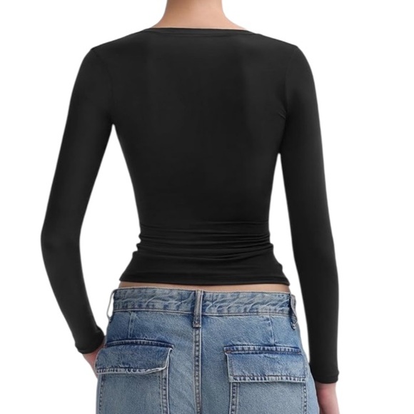 PUMIEY Black Long Sleeve Top - Picture 2 of 7